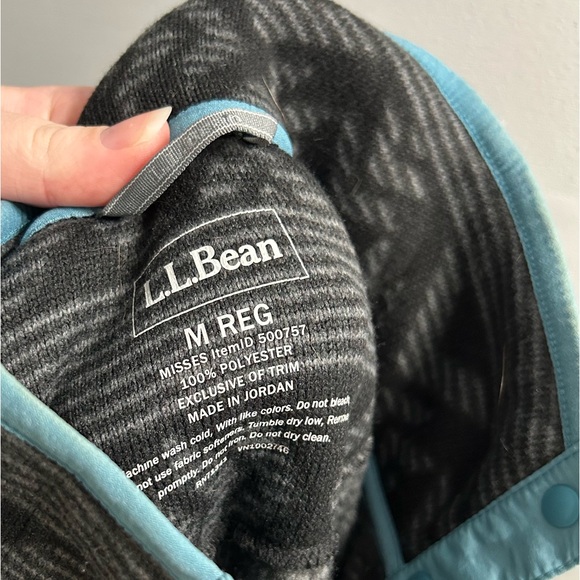 LL Bean Aztec print T Snap  Pullover - Picture 4 of 7